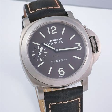 panerai tobacco|Panerai Luminor Marina Tobacco Dial Titanium .